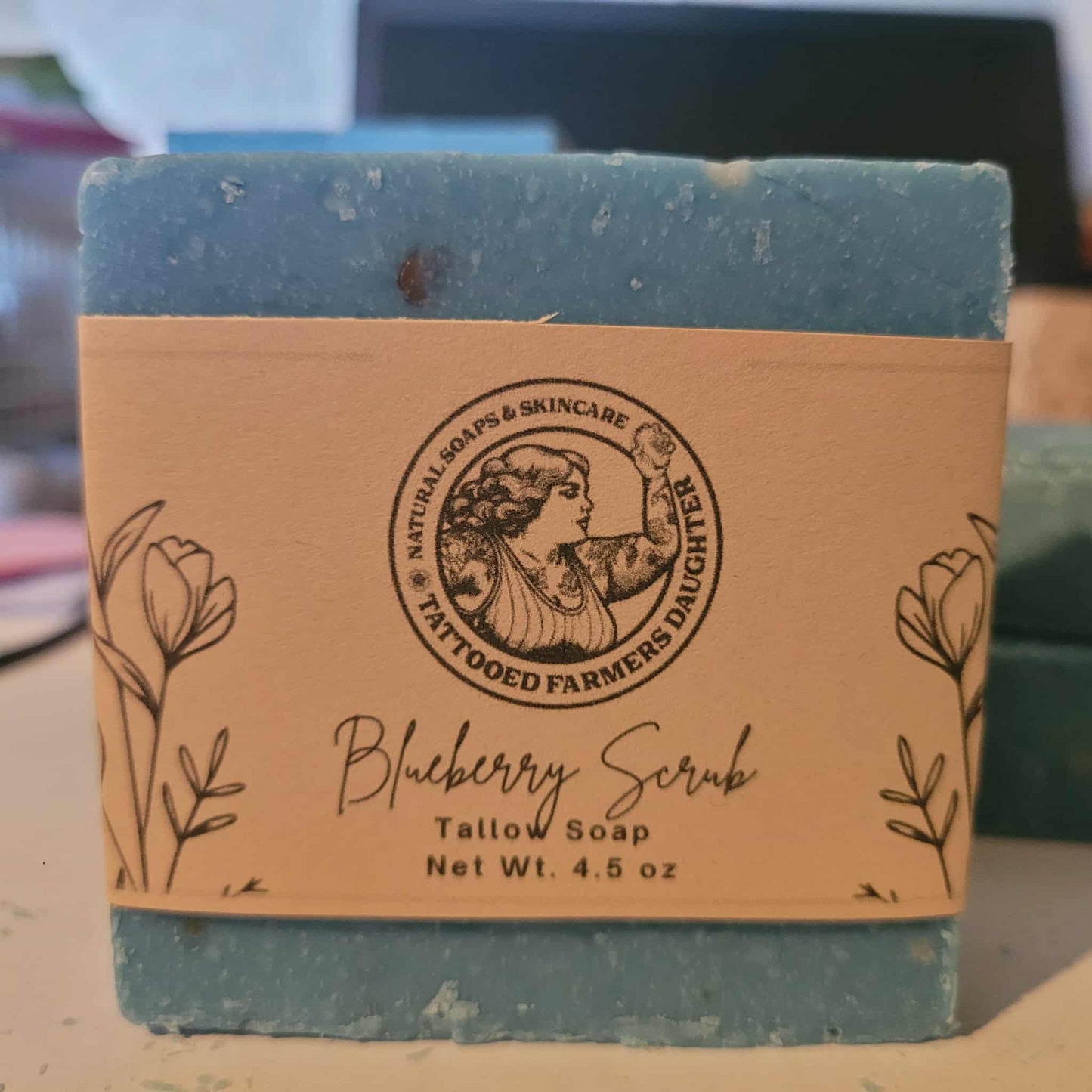 Blueberry Scrub Tallow Soap