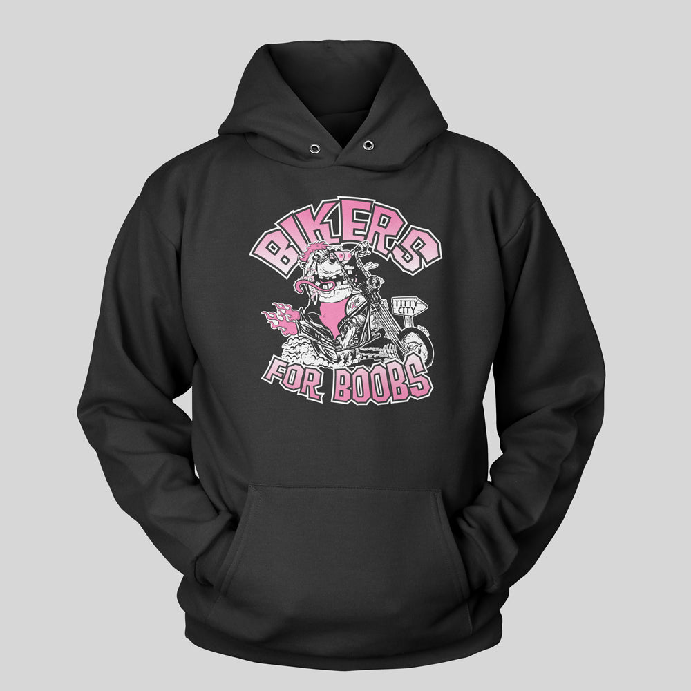 Pre Order Bikers For Boobs Lowbrow Hoodie
