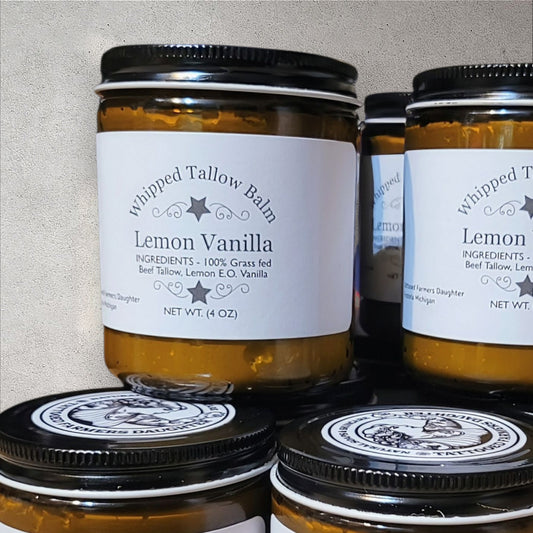 Lemon Vanilla Whipped Tallow Balm